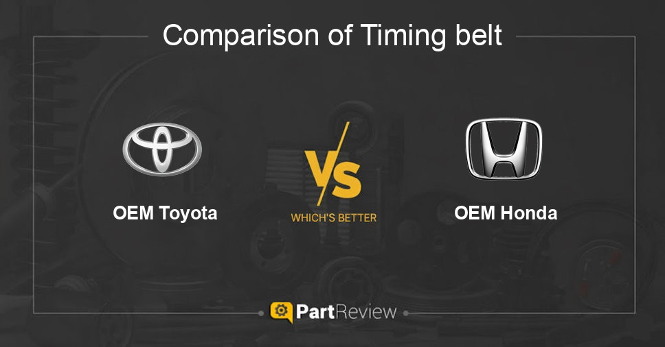 Comparison of timing belt OEM Toyota and OEM Honda