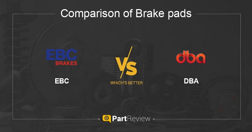 Comparison of brake pads EBC and DBA