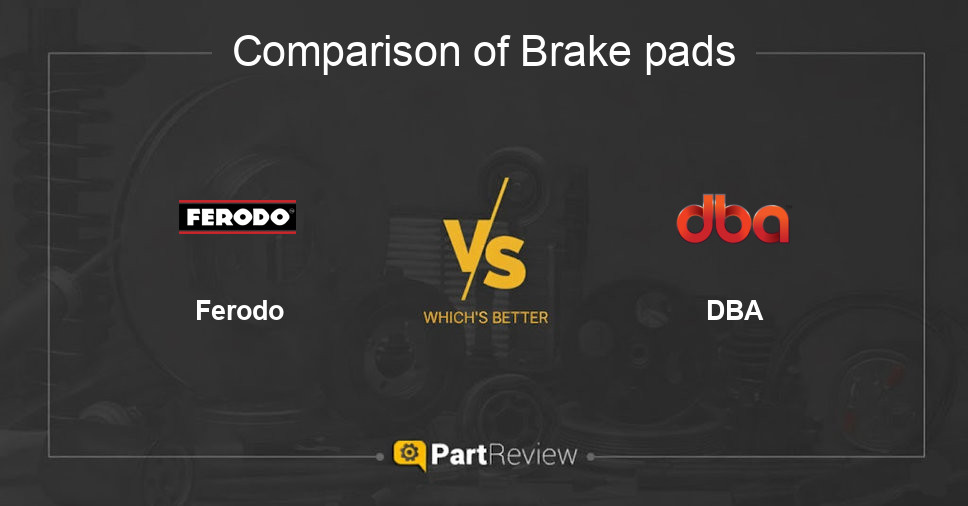 Comparison of brake pads Ferodo and DBA