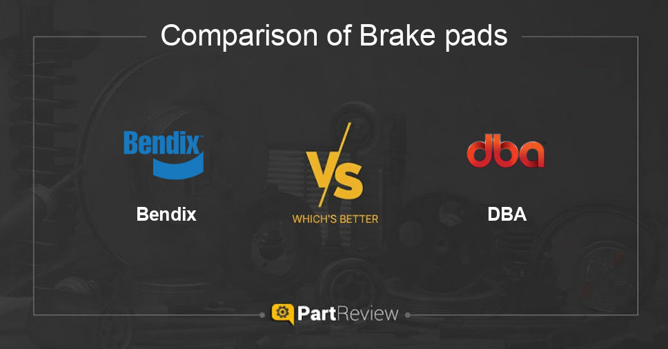Comparison of brake pads Bendix and DBA
