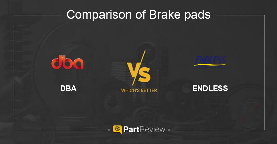 Comparison of brake pads DBA and ENDLESS