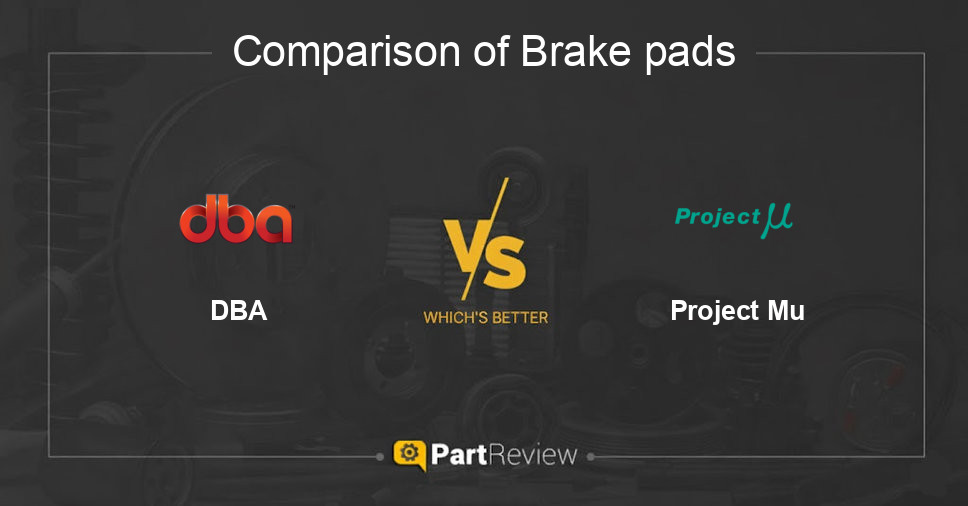 Comparison of brake pads DBA and Project Mu