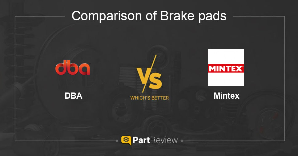 Comparison of brake pads DBA and Mintex
