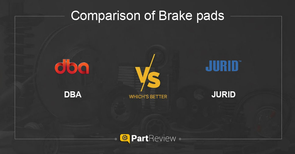 Comparison of brake pads DBA and JURID