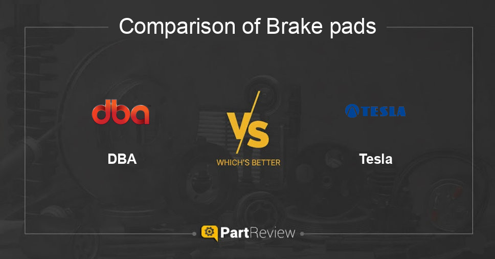 Comparison of brake pads DBA and Tesla