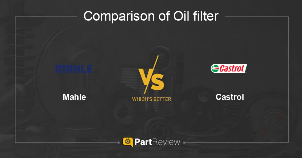 Comparison of oil filter Mahle and Castrol