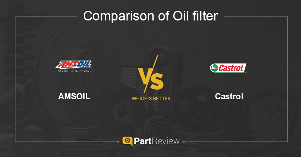 Comparison of oil filter AMSOIL and Castrol