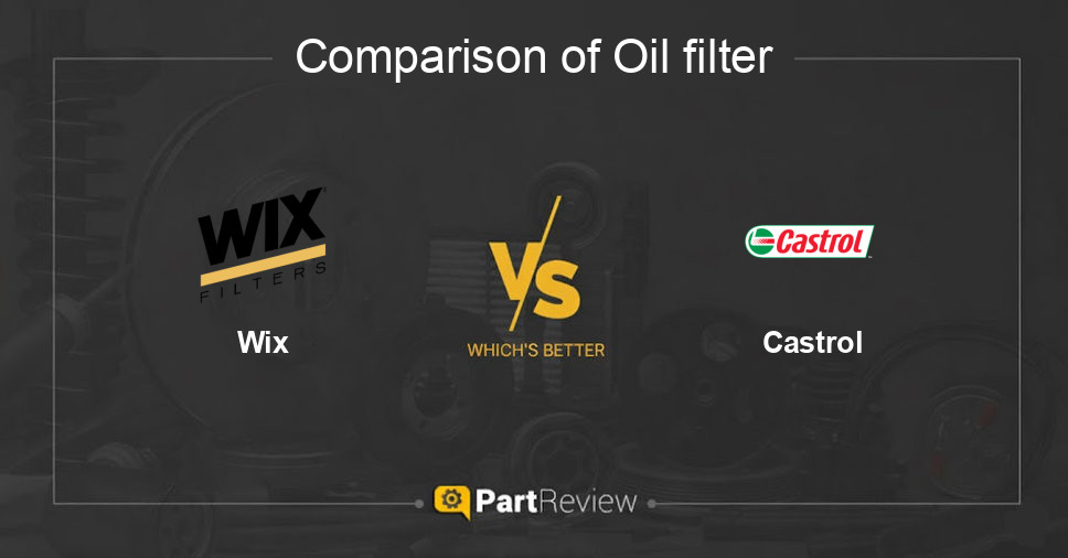 Comparison of oil filter Wix and Castrol