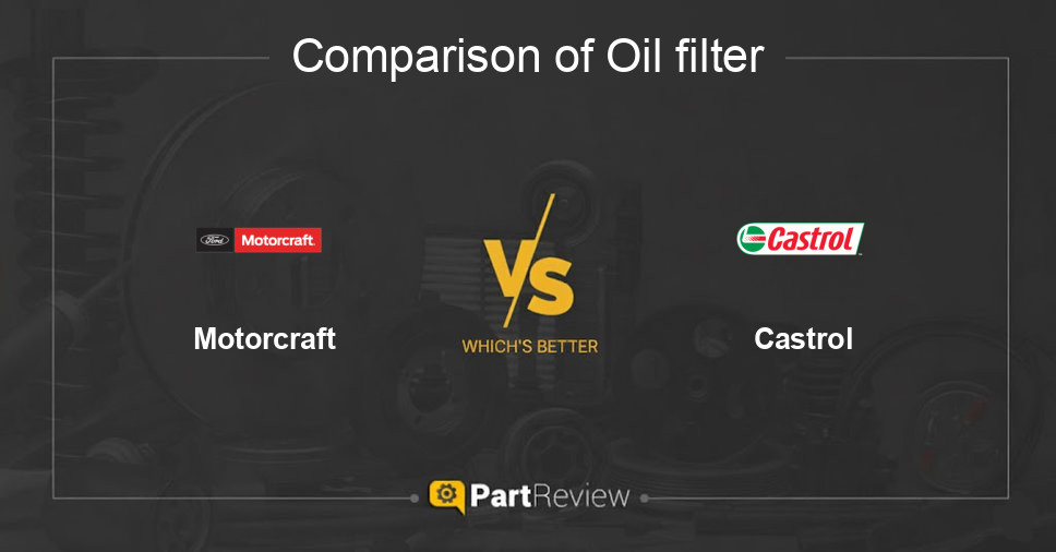 Comparison of oil filter Motorcraft and Castrol