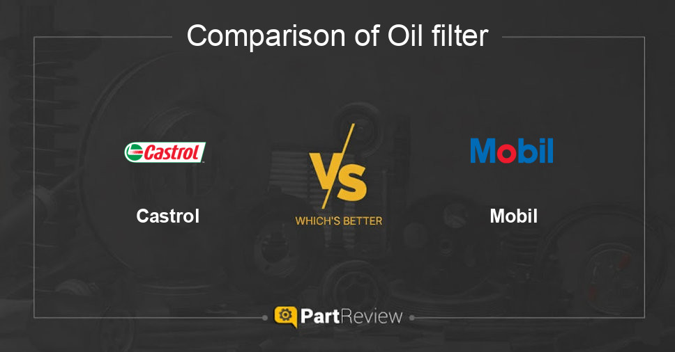 Comparison of oil filter Castrol and Mobil