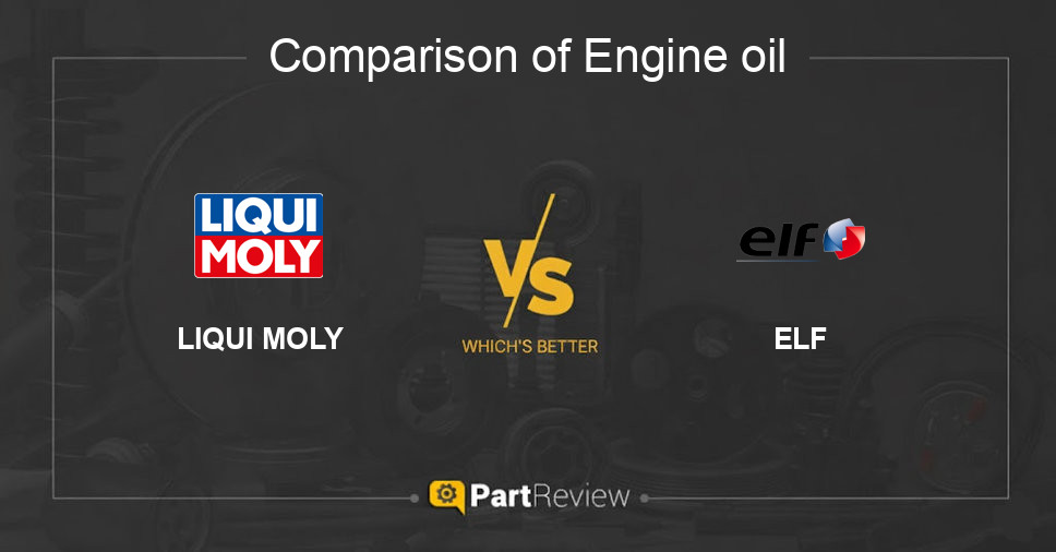 Comparison of engine oil LIQUI MOLY and ELF