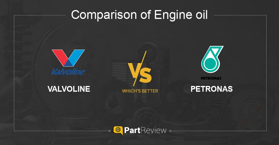 Comparison of engine oil VALVOLINE and PETRONAS