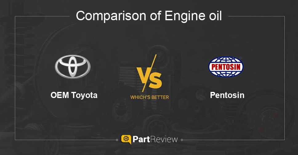 Comparison of engine oil OEM Toyota and Pentosin
