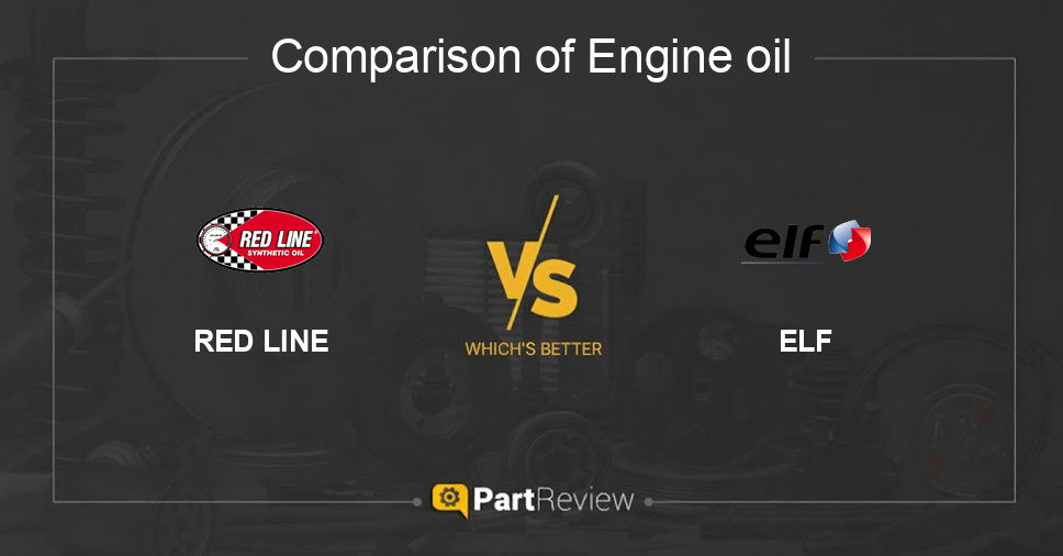 Comparison of engine oil RED LINE and ELF