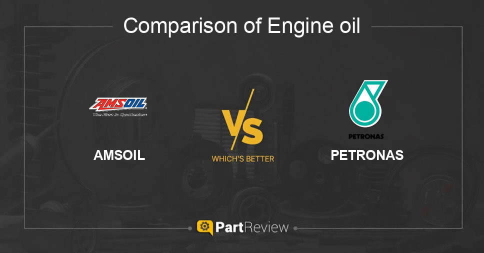Comparison of engine oil AMSOIL and PETRONAS
