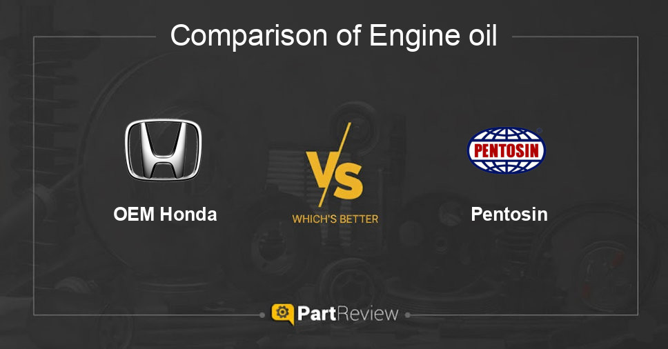 Comparison of engine oil OEM Honda and Pentosin