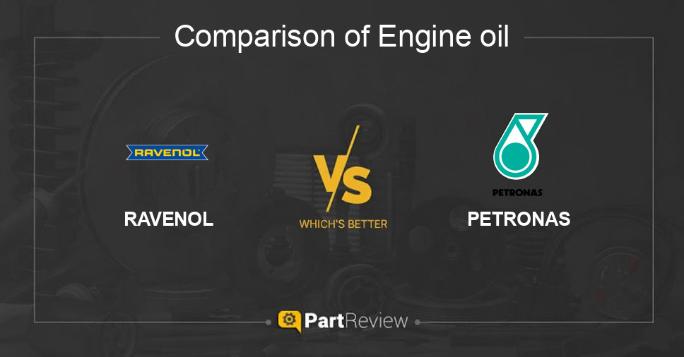 Comparison of engine oil RAVENOL and PETRONAS