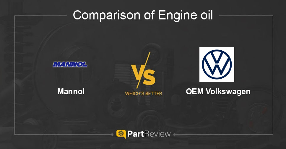 Comparison of engine oil Mannol and OEM Volkswagen