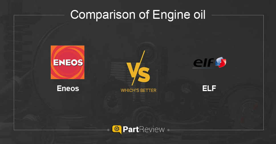 Comparison of engine oil Eneos and ELF