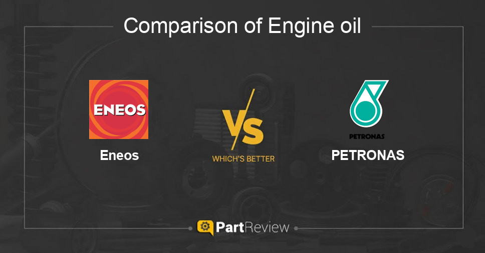 Comparison of engine oil Eneos and PETRONAS