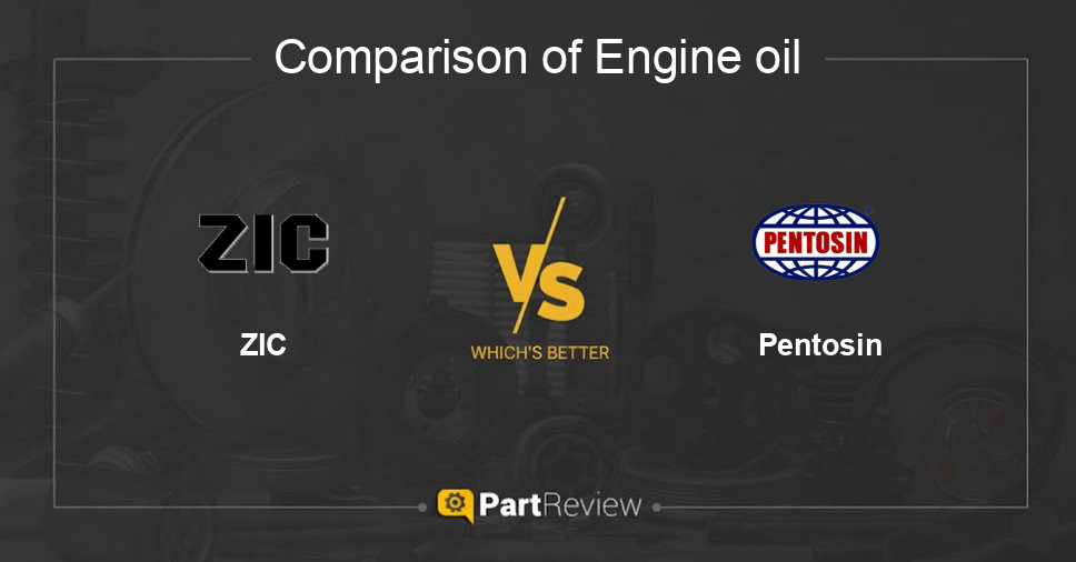 Comparison of engine oil ZIC and Pentosin