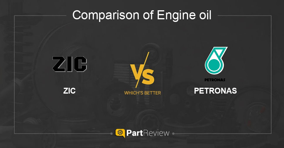Comparison of engine oil ZIC and PETRONAS