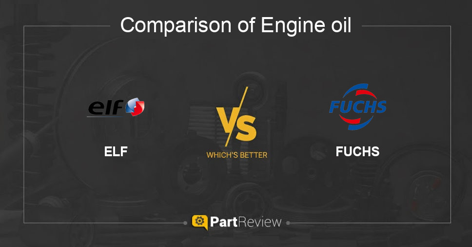 Comparison of engine oil ELF and FUCHS