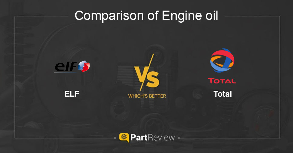 Comparison of engine oil ELF and Total