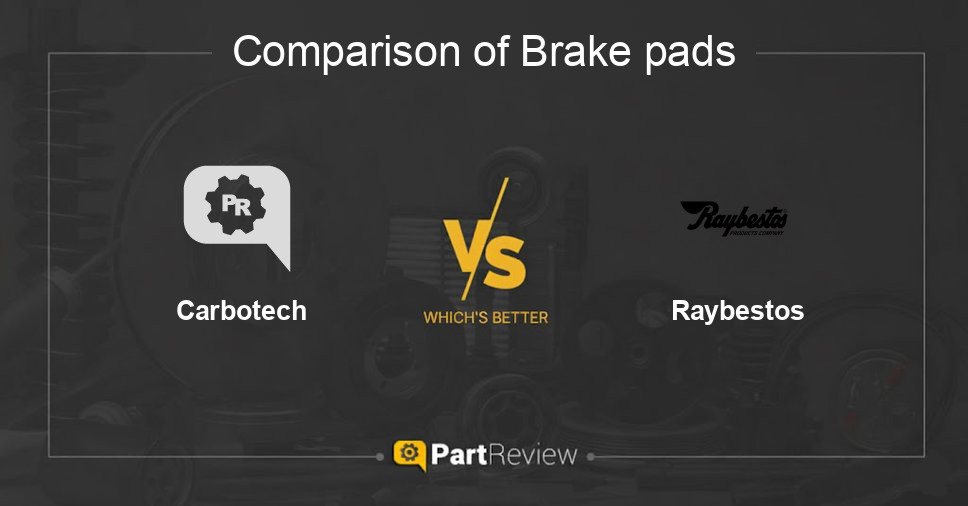 Comparison of brake pads Carbotech and Raybestos