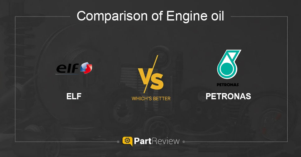 Comparison of engine oil ELF and PETRONAS