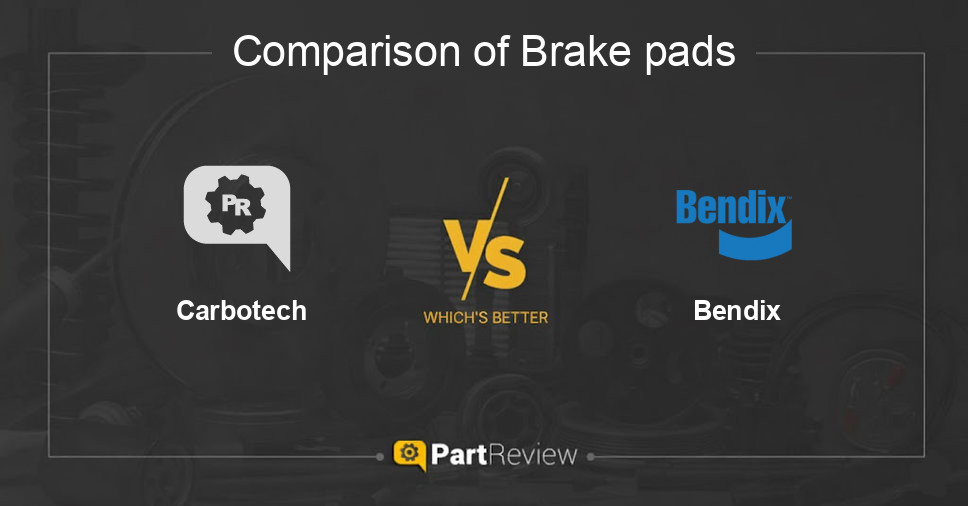 Comparison of brake pads Carbotech and Bendix
