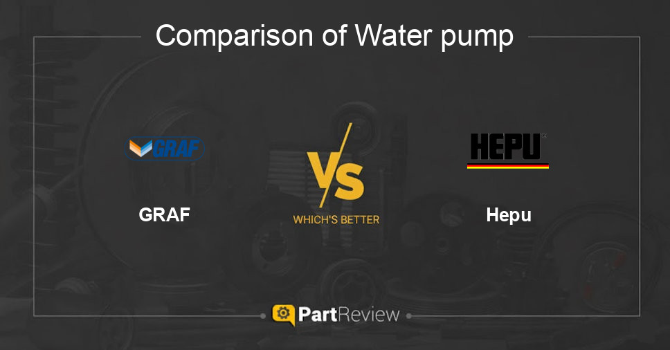 Comparison of water pump GRAF and Hepu