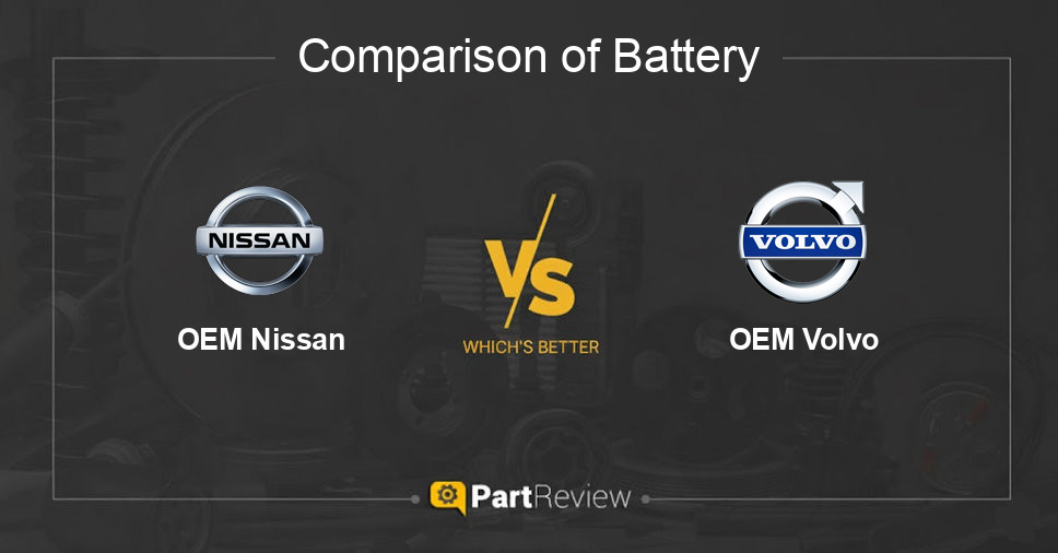 Comparison of battery OEM Nissan and OEM Volvo