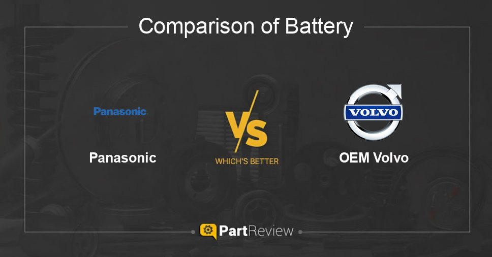 Comparison of battery Panasonic and OEM Volvo