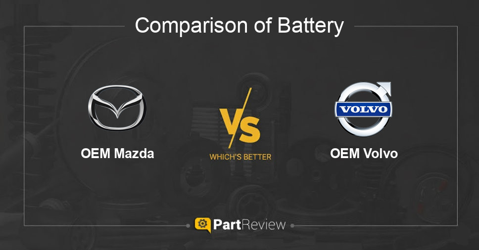 Comparison of battery OEM Mazda and OEM Volvo