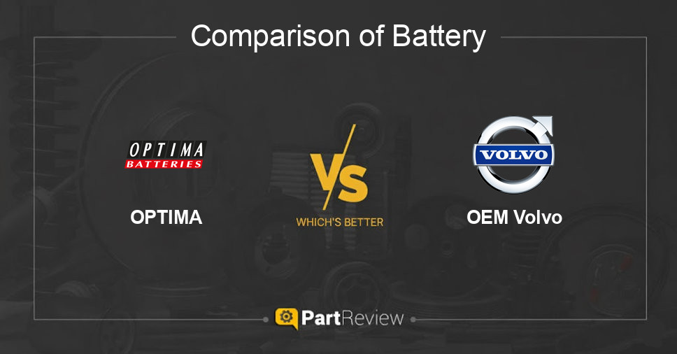 Comparison of battery OPTIMA and OEM Volvo