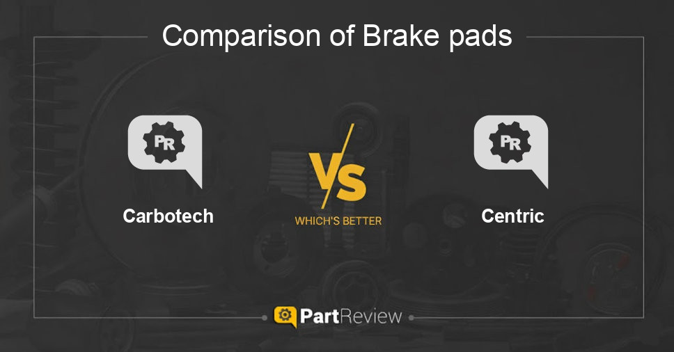 Comparison of brake pads Carbotech and Centric