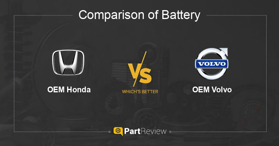 Comparison of battery OEM Honda and OEM Volvo