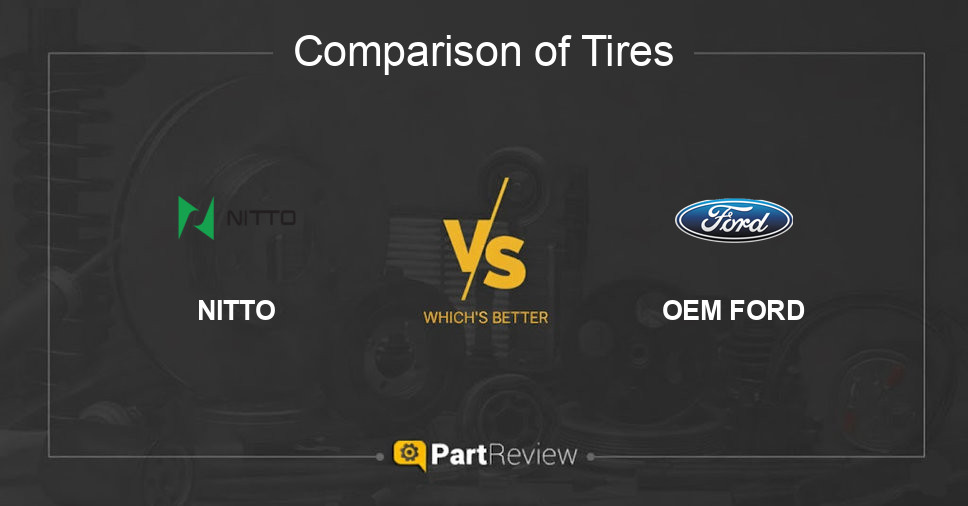Comparison of tires NITTO and OEM FORD