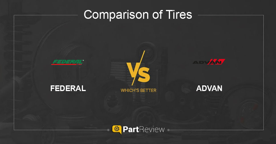 Comparison of tires FEDERAL and ADVAN