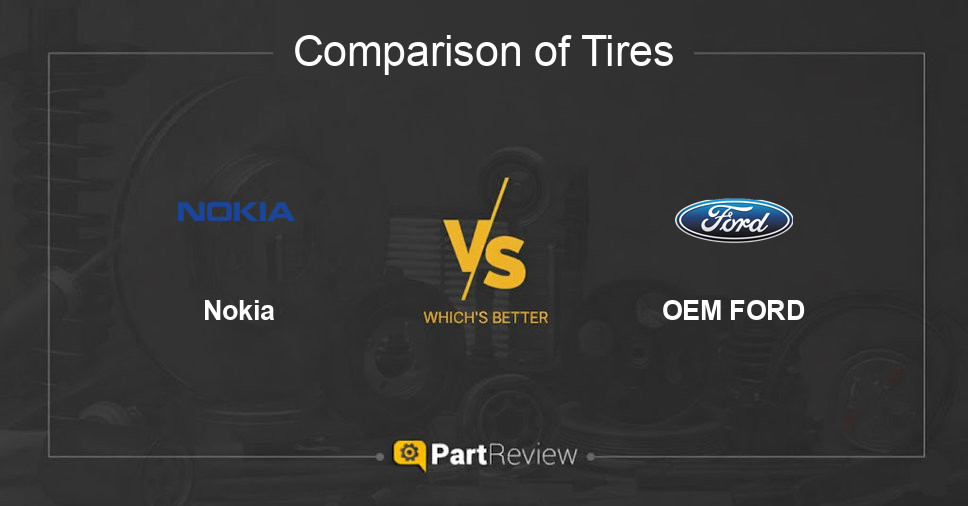 Comparison of tires Nokia and OEM FORD