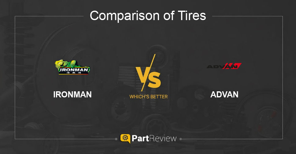 Comparison of tires IRONMAN and ADVAN