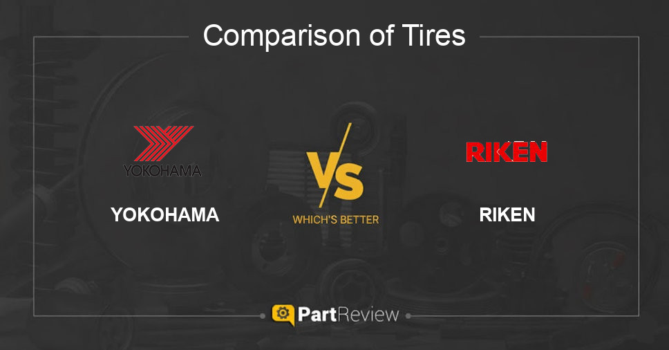 Comparison of tires YOKOHAMA and RIKEN
