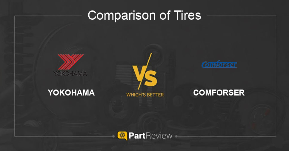 Comparison of tires YOKOHAMA and COMFORSER