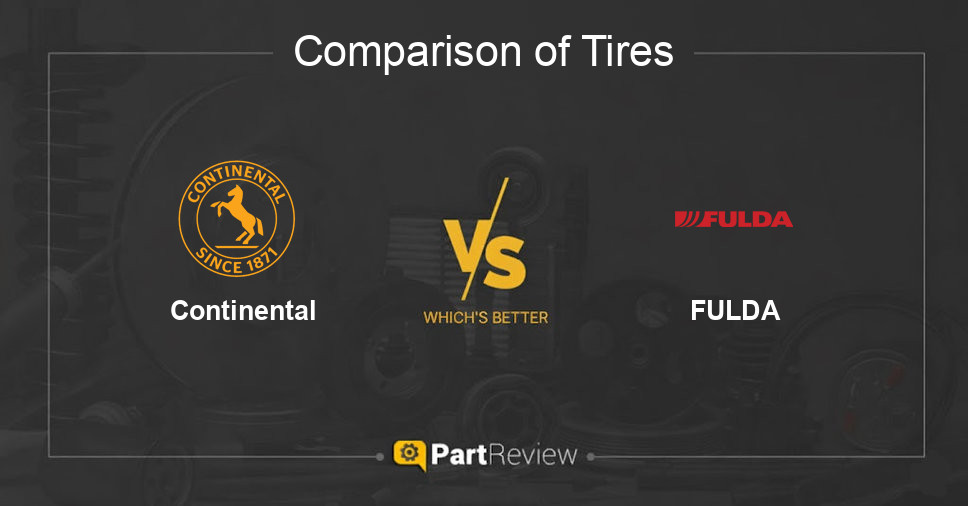 Comparison of tires Continental and FULDA