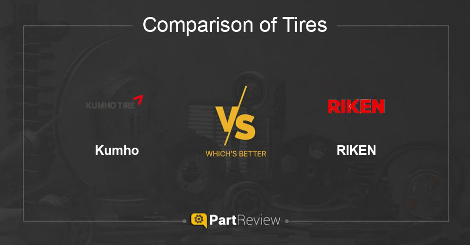 Comparison of tires Kumho and RIKEN