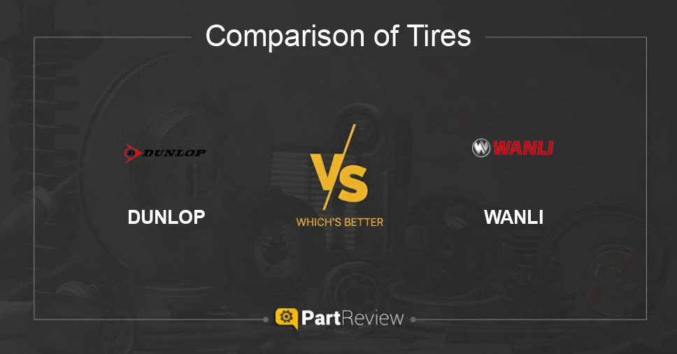 Comparison of tires DUNLOP and WANLI