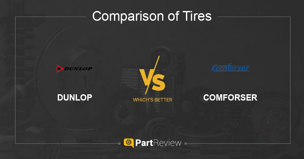 Comparison of tires DUNLOP and COMFORSER