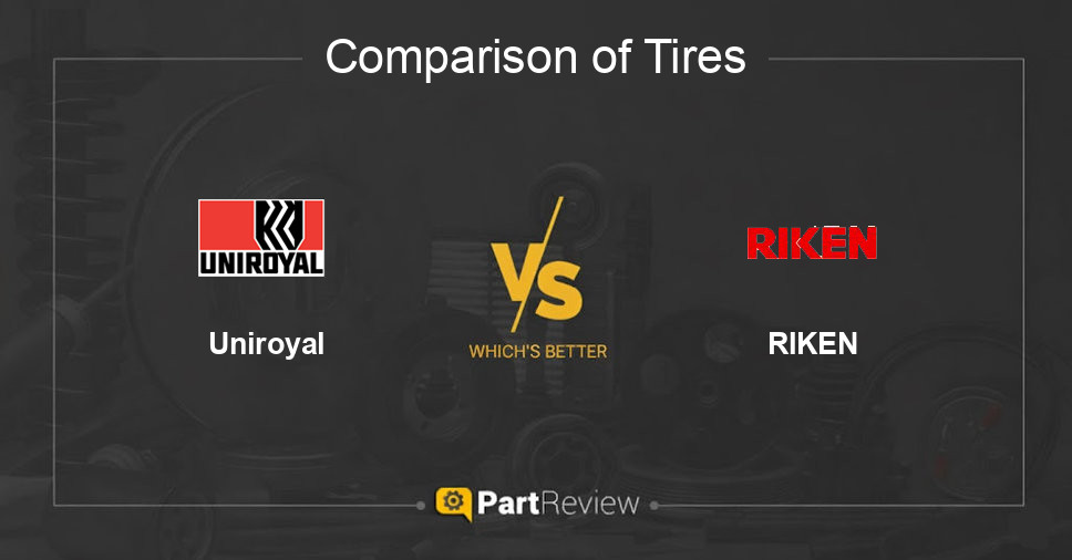 Comparison of tires Uniroyal and RIKEN