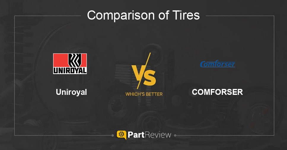 Comparison of tires Uniroyal and COMFORSER